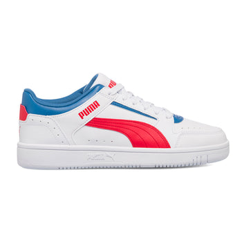 Sneakers bianche con logo a contrasto Puma Rebound Joy Low, Brand, SKU s322500161, Immagine 0